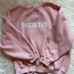 Princess Polly Pink Portland Oversized Sweatshirt Size US 2